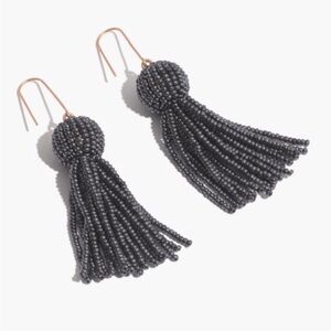 Madewell Beaded Tassel Earrings